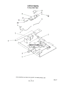 03 - Latch parts for Kitchenaid Oven KEBI171SBL1 from AppliancePartsPros.com