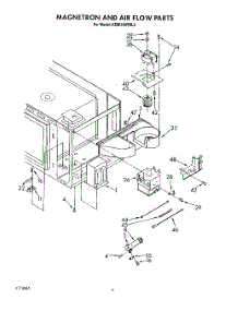 04 - Magnetron And Air Flow parts for Kitchenaid Oven KEMI300VBL2 from AppliancePartsPros.com