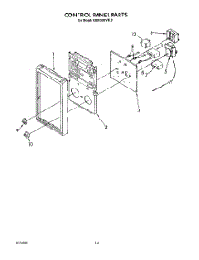 09 - Control Panel parts for Kitchenaid Oven KEMI300VBL2 from AppliancePartsPros.com