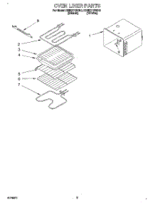 07 - Oven Liner parts for Kitchenaid Oven KEBI271BBL0 from AppliancePartsPros.com