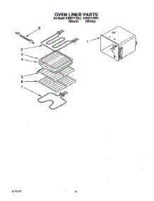 07 - Oven Liner parts for Kitchenaid Oven KEBI271YWH2 from AppliancePartsPros.com