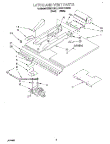 04 - Latch And Vent parts for Kitchenaid Oven KEBI171BBL1 from AppliancePartsPros.com
