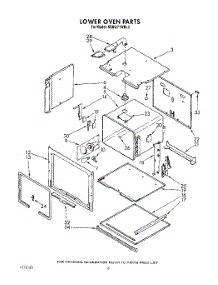 04 - Lower Oven parts for Kitchenaid Oven KEBI271WBL3 from AppliancePartsPros.com