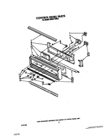 02 - Control Panel, Lit / Optional parts for Kitchenaid Oven KEBI271WBL2 from AppliancePartsPros.com