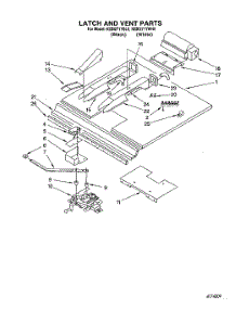 07 - Latch And Vent parts for Kitchenaid Oven KEBI271YBL0 from AppliancePartsPros.com