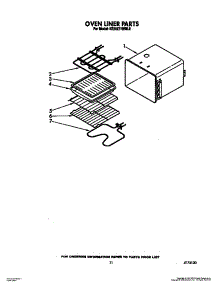 08 - Oven Liner parts for Kitchenaid Oven KEBI271WBL2 from AppliancePartsPros.com