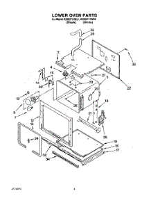 02 - Lower Oven parts for Kitchenaid Oven KEBI271YBL2 from AppliancePartsPros.com