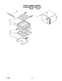 08 - Oven Liner parts for Kitchenaid Oven KEBI271YBL0 from AppliancePartsPros.com
