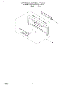 02 - Control Panel parts for Kitchenaid Oven KEBI171DWH9 from AppliancePartsPros.com