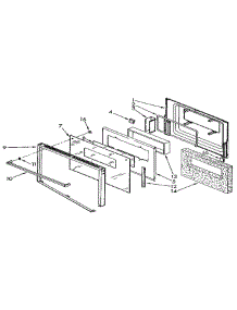 Oven Door parts for Kitchenaid Wall Oven KEBI171WH0 from AppliancePartsPros.com