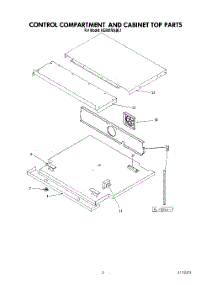 04 - Control Compartment And Cabinet Top parts for Kitchenaid Oven KEBI270SBL1 from AppliancePartsPros.com