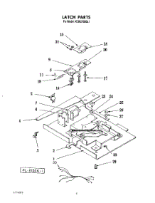 05 - Latch parts for Kitchenaid Oven KEBI270SBL1 from AppliancePartsPros.com
