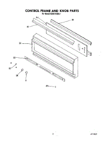 02 - Control Frame And Knob parts for Kitchenaid Oven KEBI170SBL1 from AppliancePartsPros.com
