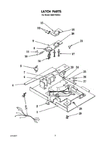 03 - Latch parts for Kitchenaid Oven KEBI170SBL1 from AppliancePartsPros.com