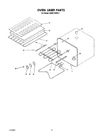 04 - Oven Liner parts for Kitchenaid Oven KEBI170SBL1 from AppliancePartsPros.com