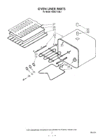 03 - Oven Liner parts for Kitchenaid Oven KEBI271SBL1 from AppliancePartsPros.com