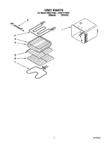 06 - Unit parts for Kitchenaid Oven KEBI171YWH1 from AppliancePartsPros.com