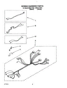 07 - Wiring Harness parts for Kitchenaid Oven KEBI171YWH1 from AppliancePartsPros.com