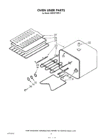 03 - Oven Liner parts for Kitchenaid Oven KEBI271SBL0 from AppliancePartsPros.com