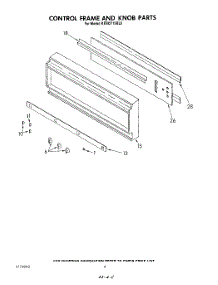 04 - Control Frame And Knob parts for Kitchenaid Oven KEBI271SBL0 from AppliancePartsPros.com