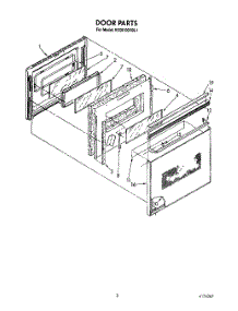 02 - Door parts for Kitchenaid Oven KEBI100YBL1 from AppliancePartsPros.com
