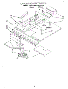06 - Latch And Vent parts for Kitchenaid Oven KEBI271YWH4 from AppliancePartsPros.com