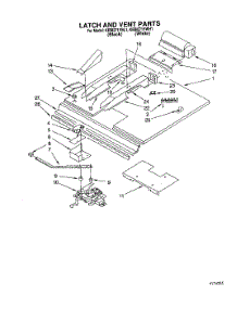 06 - Latch And Vent parts for Kitchenaid Oven KEBI271YWH1 from AppliancePartsPros.com