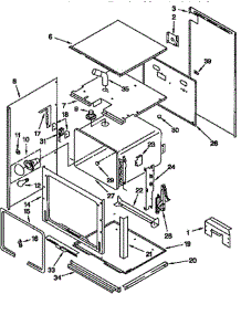 Upper Oven parts for Kitchenaid Wall Oven KEBI271BWH3 from AppliancePartsPros.com