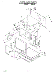 02 - Lower Oven parts for Kitchenaid Oven KEBI271BWH0 from AppliancePartsPros.com