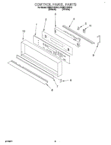 03 - Control Panel, Literature parts for Kitchenaid Oven KEBI271BWH0 from AppliancePartsPros.com