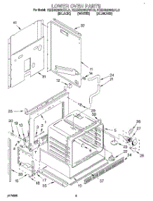 04 - Lower Oven parts for Kitchenaid Oven KEBS208BAL0 from AppliancePartsPros.com