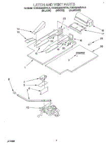 06 - Latch And Vent parts for Kitchenaid Oven KEBS208BAL0 from AppliancePartsPros.com