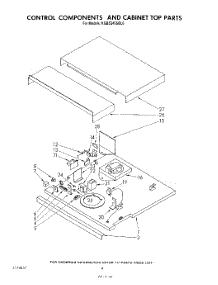 04 - Control Components And Cabinet Top parts for Kitchenaid Oven KGBS245SBL0 from AppliancePartsPros.com