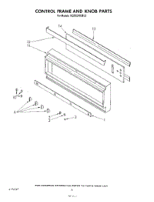 05 - Control Frame And Knob parts for Kitchenaid Oven KGBS245SBL0 from AppliancePartsPros.com