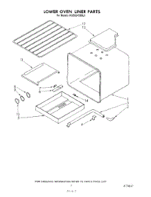 06 - Lower Oven Liner parts for Kitchenaid Oven KGBS245SBL0 from AppliancePartsPros.com