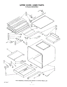 07 - Upper Oven Liner parts for Kitchenaid Oven KGBS245SBL0 from AppliancePartsPros.com