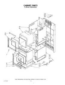 09 - Cabinet parts for Kitchenaid Oven KGBS245SBL0 from AppliancePartsPros.com