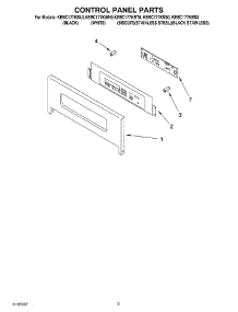 02 - Control Panel parts for Kitchenaid Oven KEBC177KBT0 from AppliancePartsPros.com