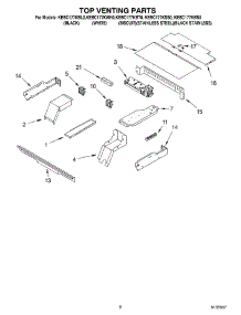05 - Top Venting parts for Kitchenaid Oven KEBC177KBT0 from AppliancePartsPros.com
