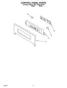 02 - Control Panel parts for Kitchenaid Oven KEBC141KBL1 from AppliancePartsPros.com