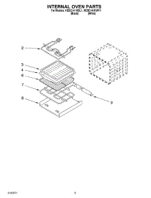 04 - Internal Oven parts for Kitchenaid Oven KEBC141KBL1 from AppliancePartsPros.com