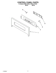02 - Control Panel parts for Kitchenaid Oven KEBC147KBL0 from AppliancePartsPros.com