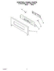 02 - Control Panel parts for Kitchenaid Oven KEBC147KBL1 from AppliancePartsPros.com