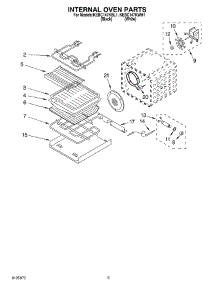 04 - Internal Oven parts for Kitchenaid Oven KEBC147KBL1 from AppliancePartsPros.com