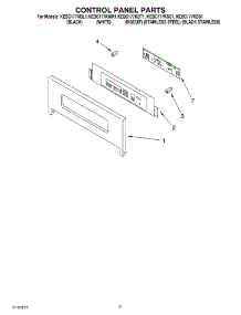 02 - Control Panel parts for Kitchenaid Oven KEBC177KBL1 from AppliancePartsPros.com