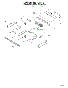 05 - Top Venting parts for Kitchenaid Oven KEBC141KWH0 from AppliancePartsPros.com