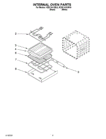 04 - Internal Oven parts for Kitchenaid Oven KEBC141KBL0 from AppliancePartsPros.com