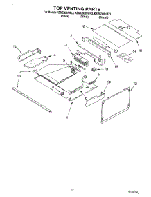 08 - Top Venting parts for Kitchenaid Oven KEMC308HBL3 from AppliancePartsPros.com