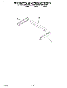 07 - Microwave Compartment parts for Kitchenaid Oven KEMC308HBT3 from AppliancePartsPros.com