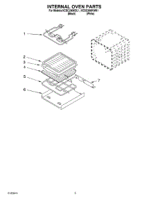 04 - Internal Oven parts for Kitchenaid Oven KEBC206KWH1 from AppliancePartsPros.com